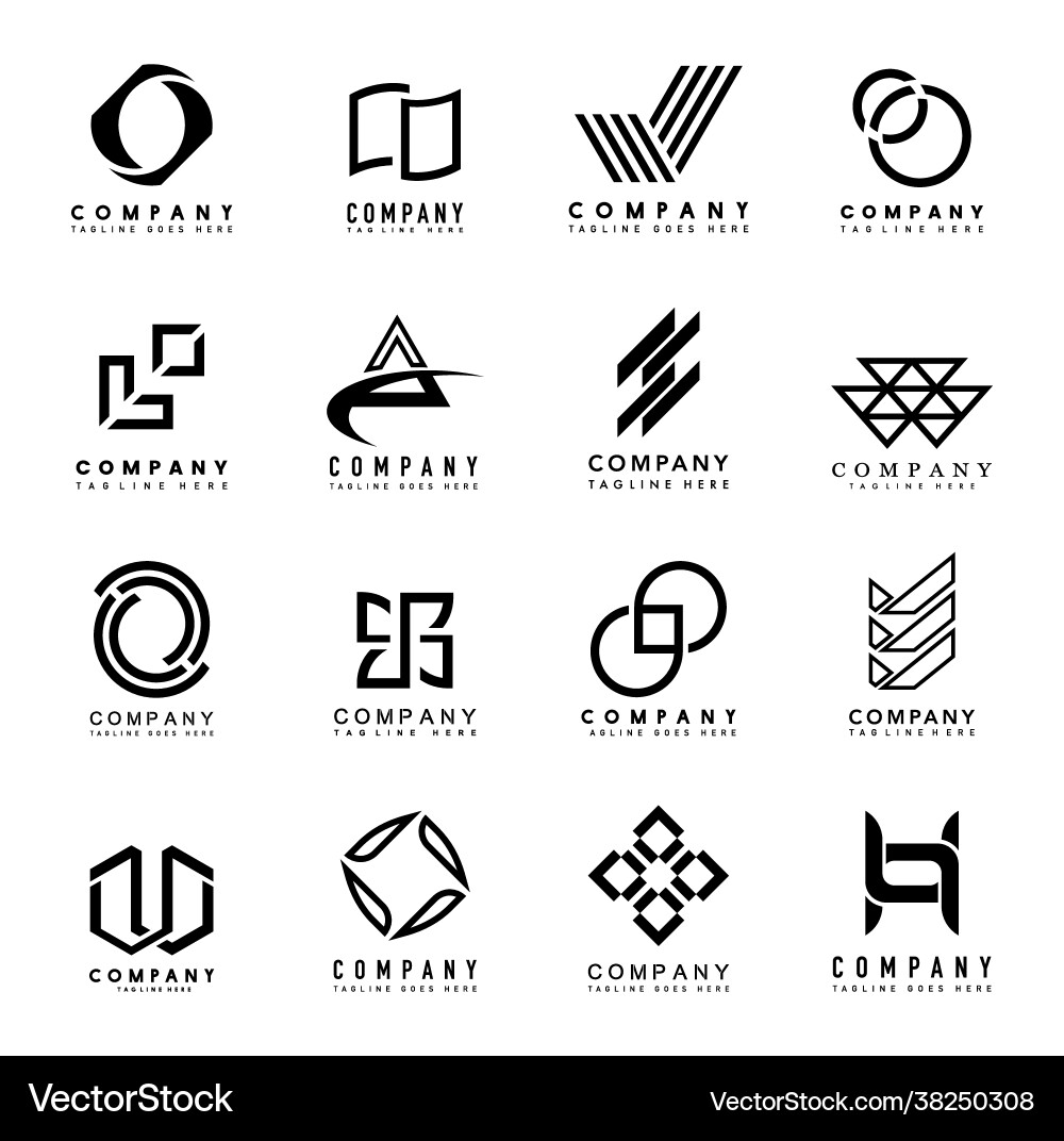Modern Company Logo Concepts – Royalty-Free Vector | VectorStock, image size:1000x1072