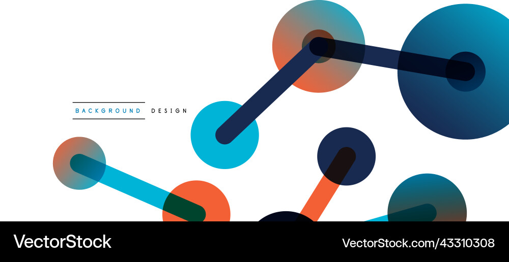 Network concept abstract background dots Vector Image
