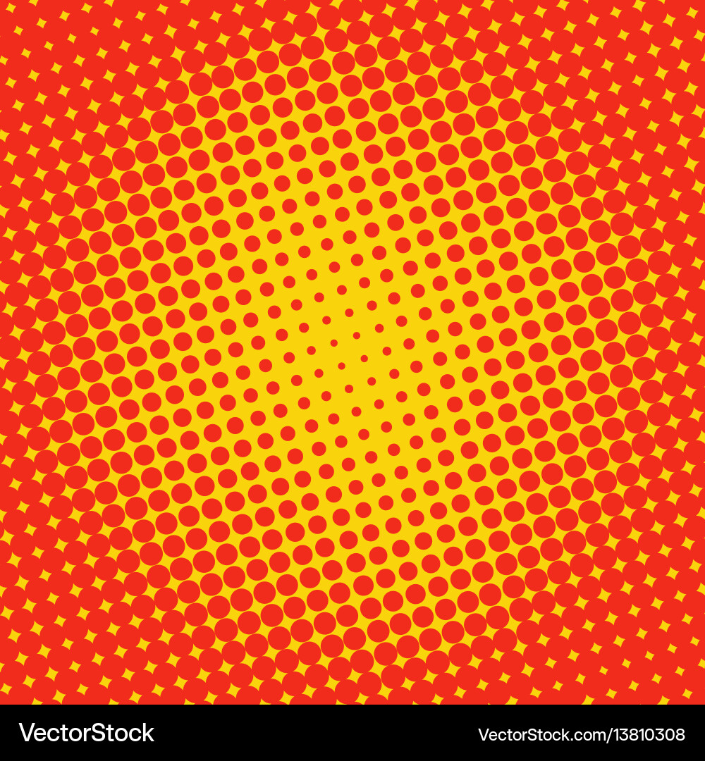 Retro Circle Halftone Pattern vector image