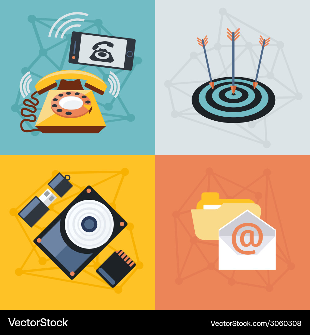 Set icons for web and mobile applications Vector Image