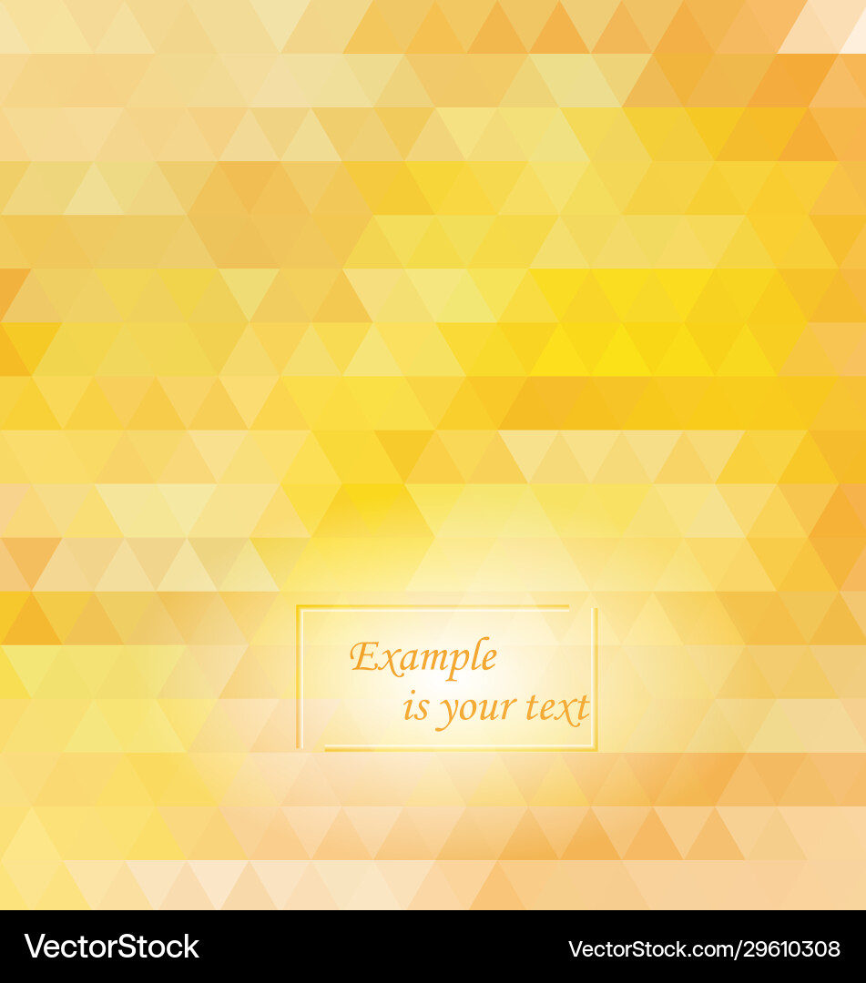Yellow abstract pattern - triangle and square Yellow abstract pattern - triangle and square Vector Image