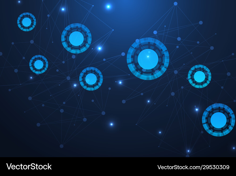 Big data visualization background modern Big data visualization background modern Vector Image