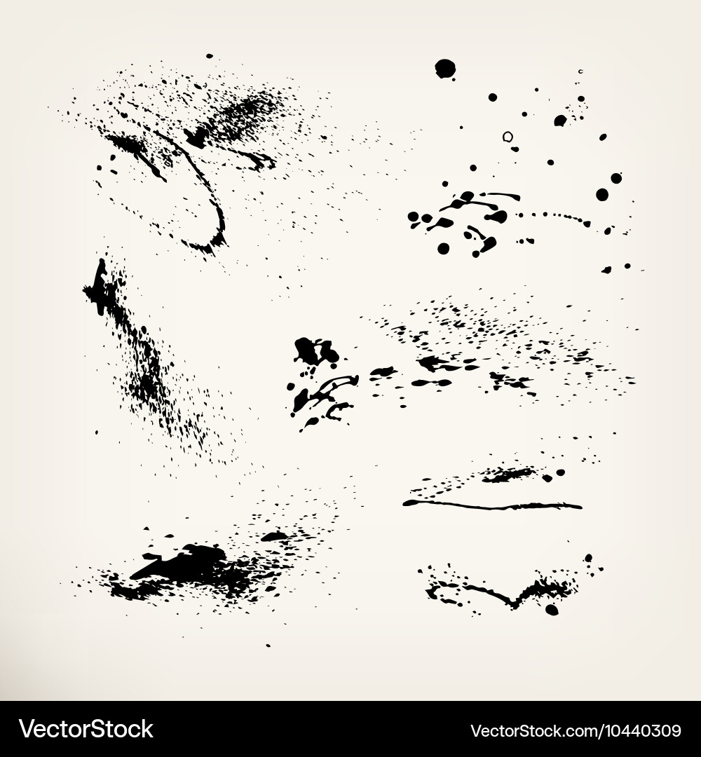 Black Ink Splatter Royalty Free Vector Image - VectorStock