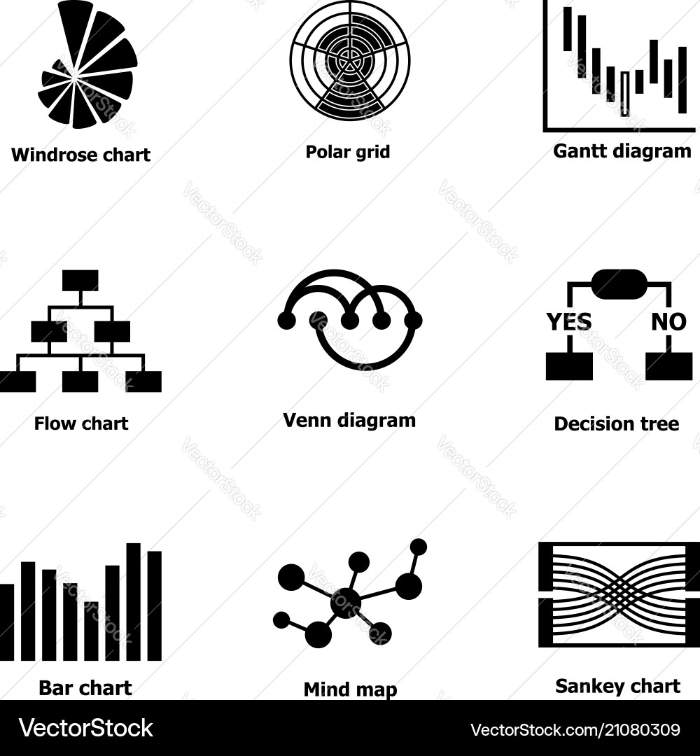 Business exit icons set simple style Business exit icons set simple style vector image