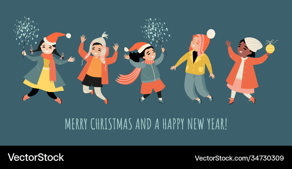 Congratulatory banner for christmas and new year Congratulatory banner for christmas and new year vector image