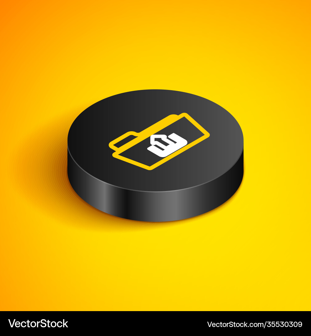 Isometric line folder upload icon isolated Isometric line folder upload icon isolated vector image