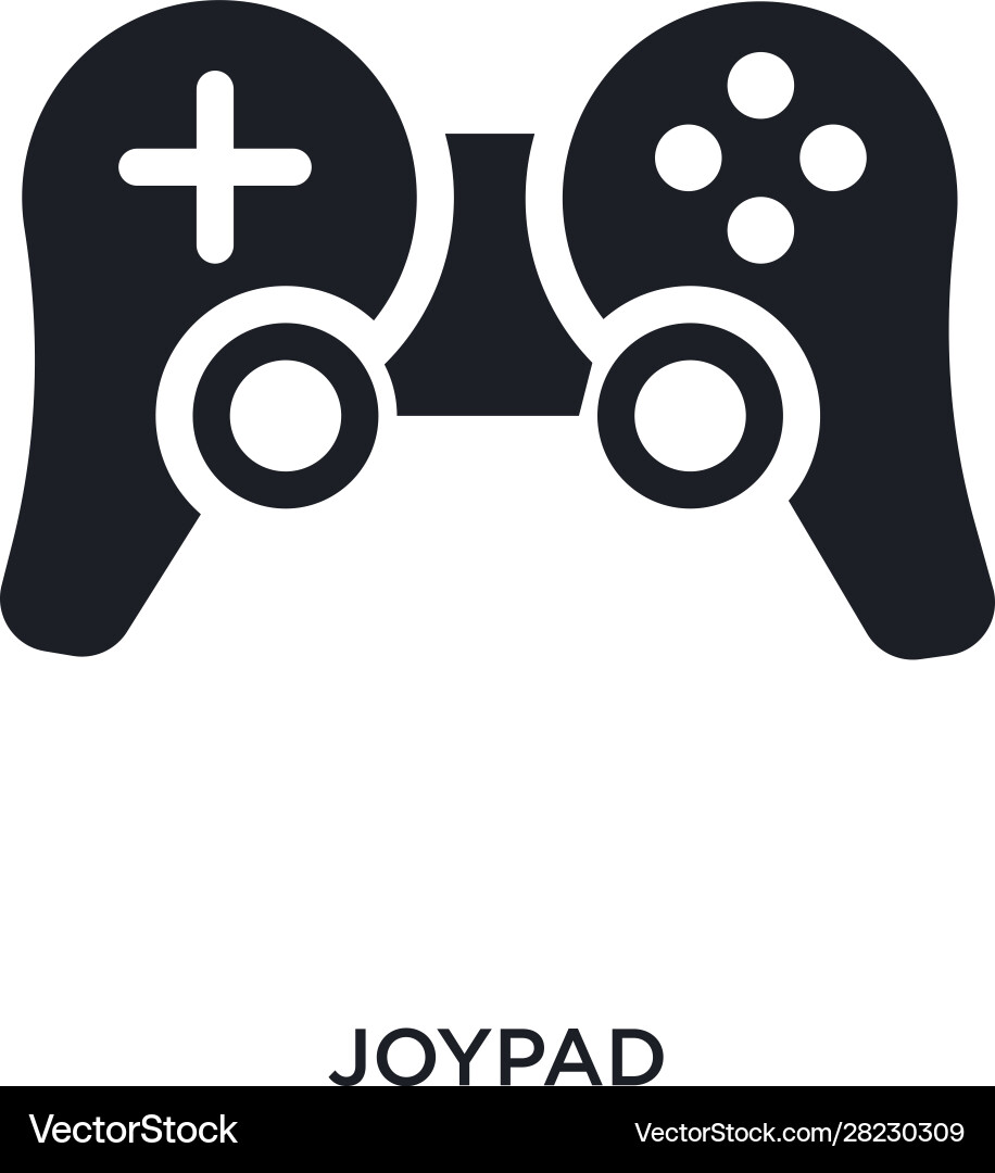 Joypad isolated icon simple element from Joypad isolated icon simple element from vector image