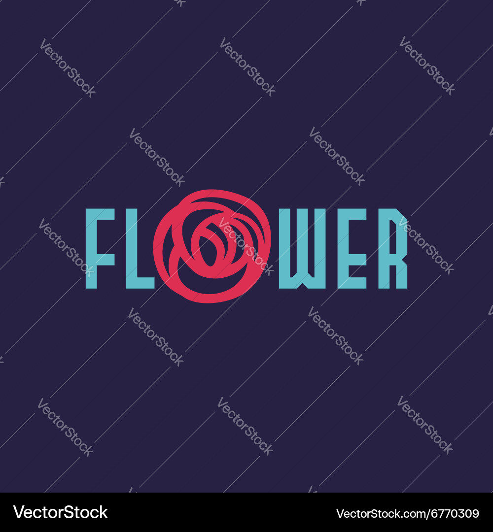 Logo flower Royalty Free Vector Image - VectorStock