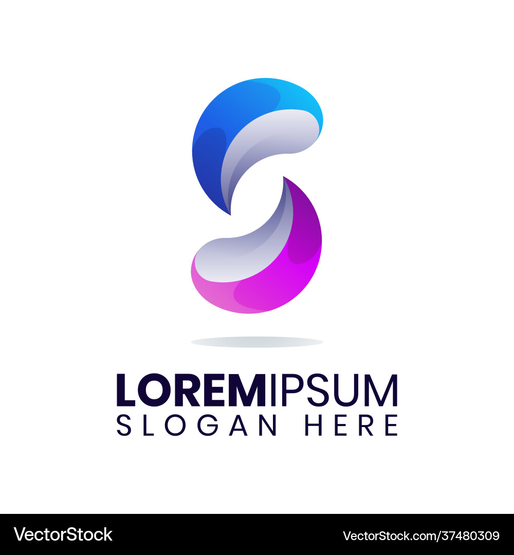 Moderne Buchstaben s Logo Vorlage Moderne Buchstaben s Logo Vorlage vektorbild