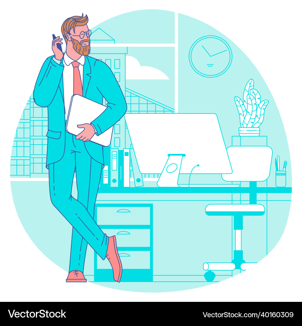 Modernes Business-Technologiekonzept Modernes Business-Technologiekonzept vektorbild