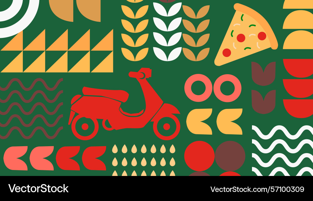 Pizza topping design background Pizza topping design background Vector Image