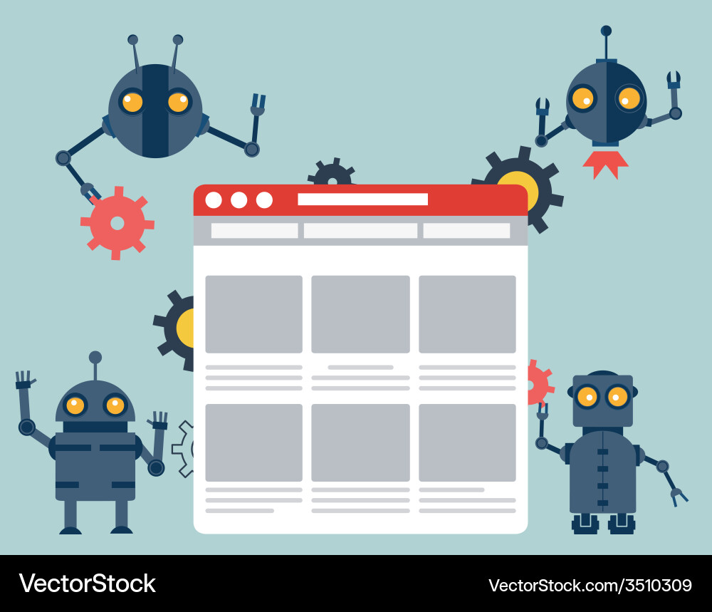 Process of creating site vector image
