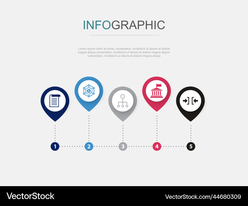 Rules procedure conduct authority constraint Vector Image