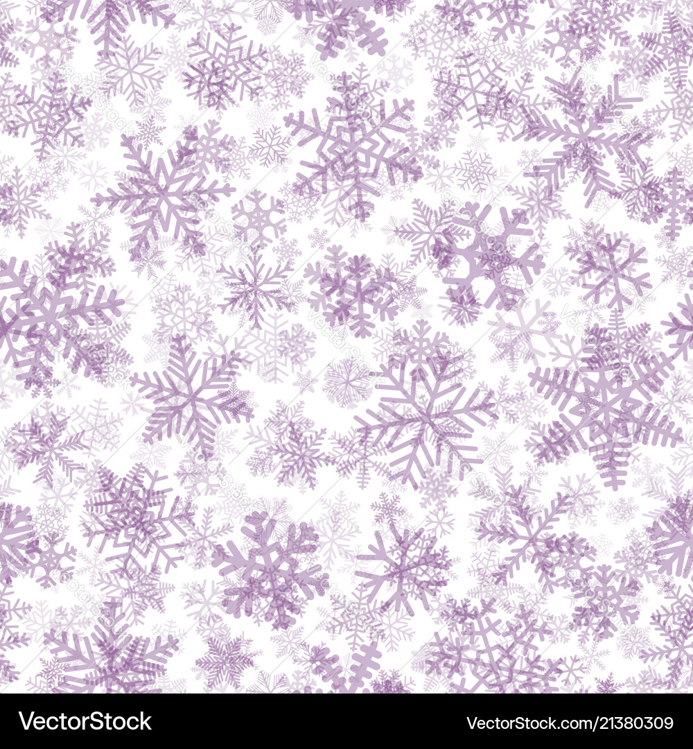 Seamless pattern of snowflakes vector image
