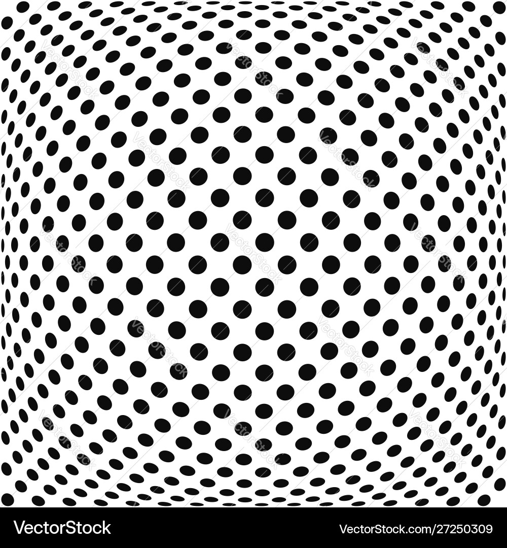 Spherical globe circular distort effect pattern Spherical globe circular distort effect pattern vector image