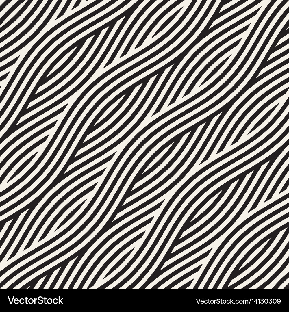 Wavy Stripe Pattern vector image