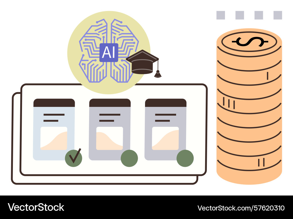 Ai decision-making for product selection Vector Image