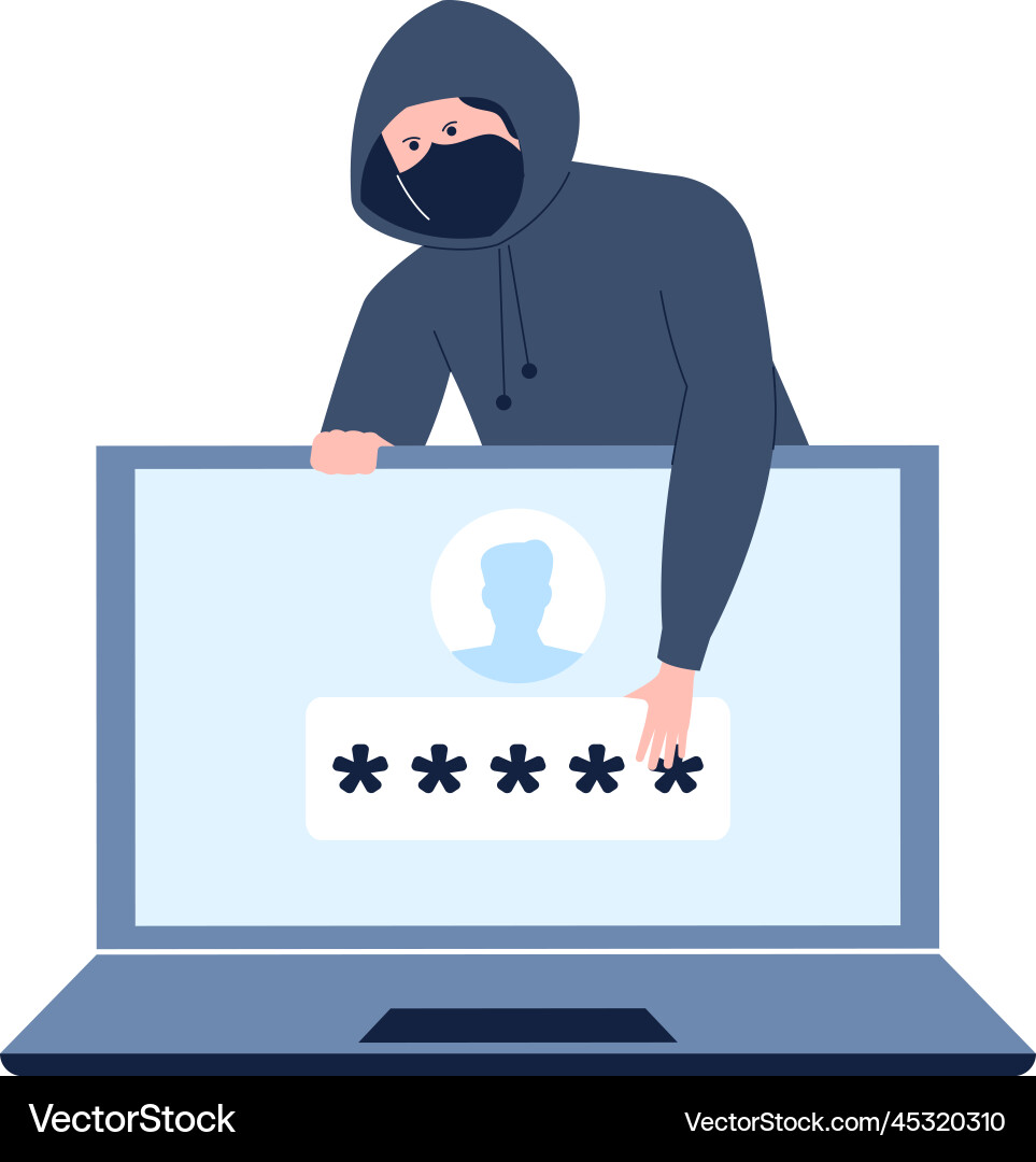 Cyber phishing and hacker attack on e-mail Cyber phishing and hacker attack on e-mail vector image