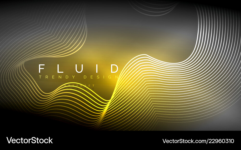 Digital flowing wave particles abstract background Vector Image