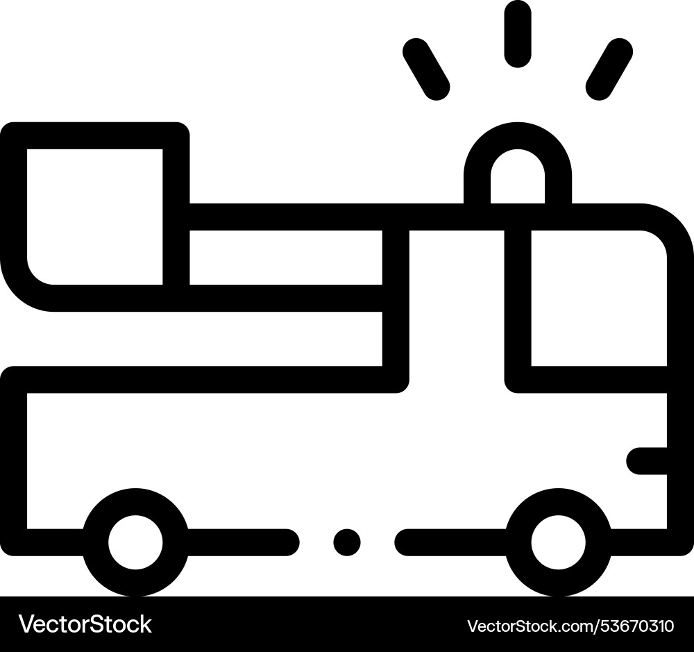 Firewall icon thin linear style design isolated vector image