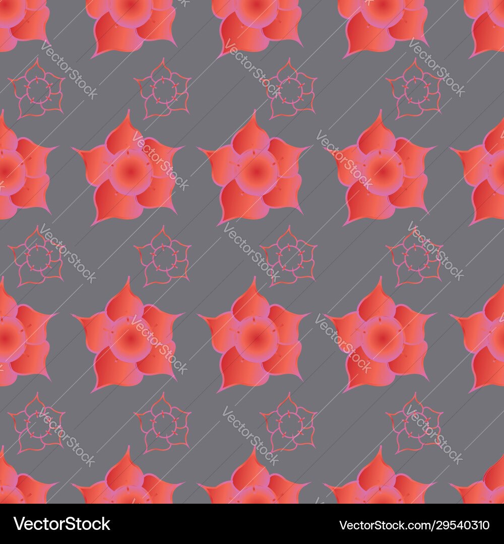 Floral repeat seamless pattern print background Vector Image