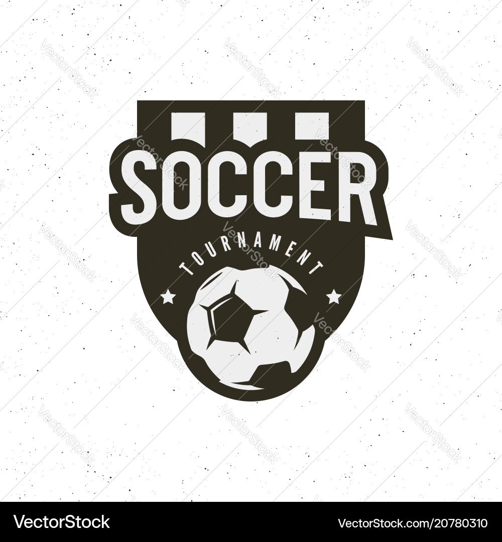 Football soccer logo sport emblem Vector Image
