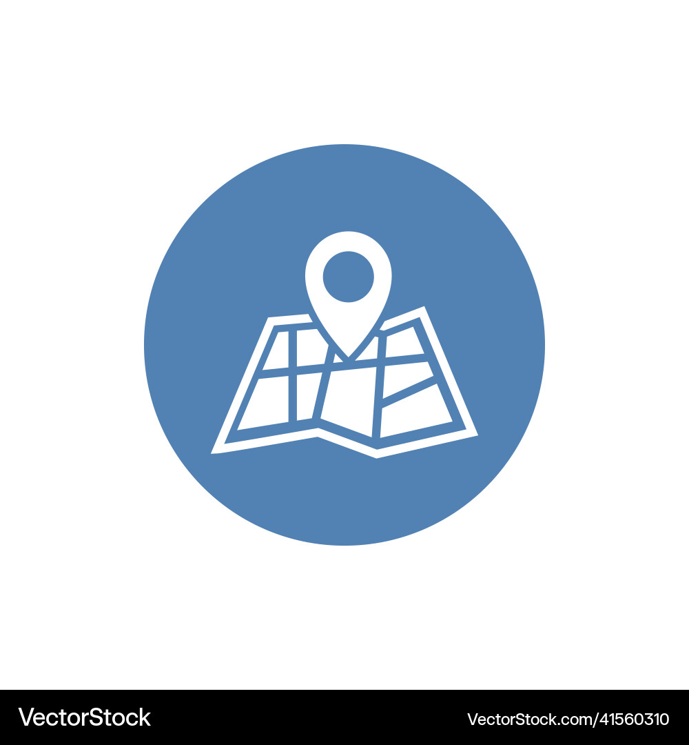 Map pointer flat icon symbol for your web Map pointer flat icon symbol for your web vector image