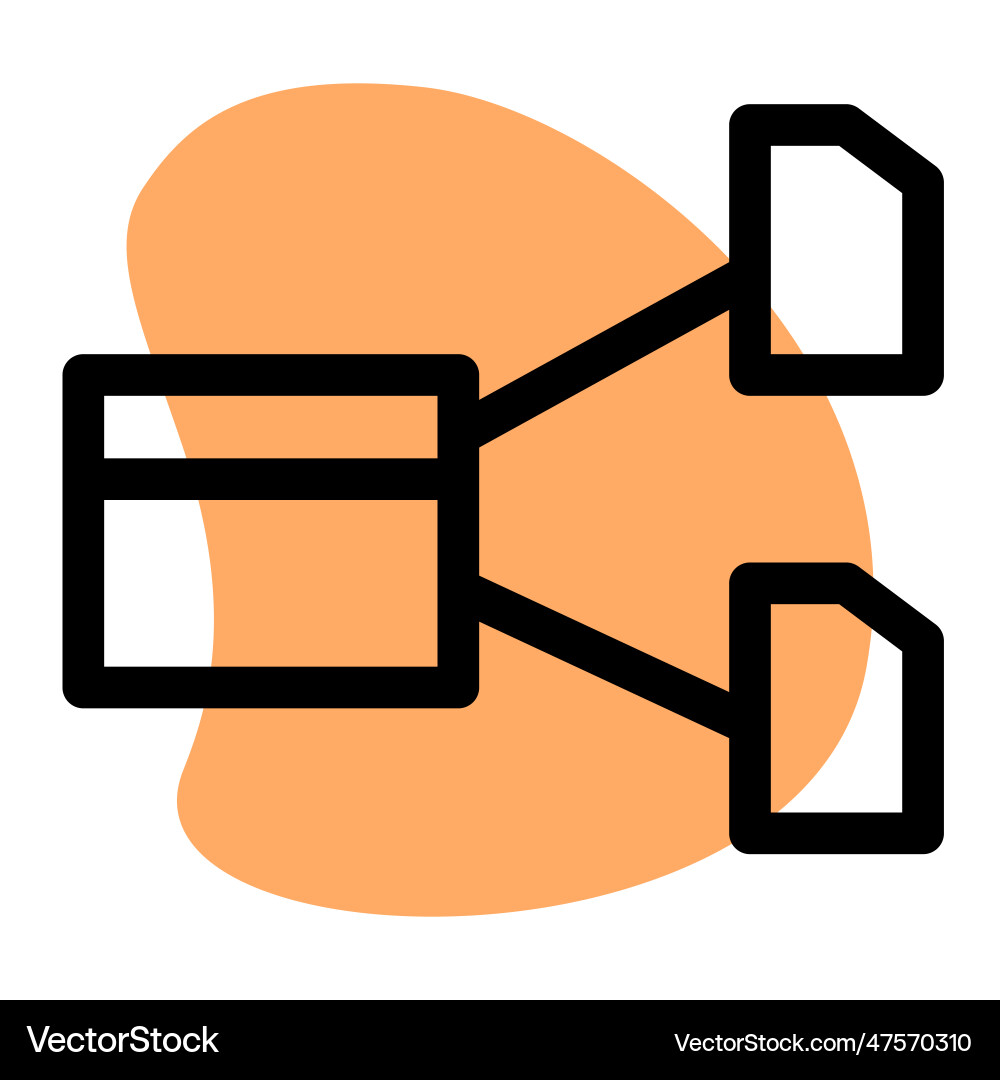 Mapping a way to identify host-networks vector image