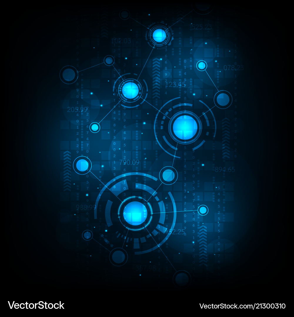 Network communication in various systems vector image