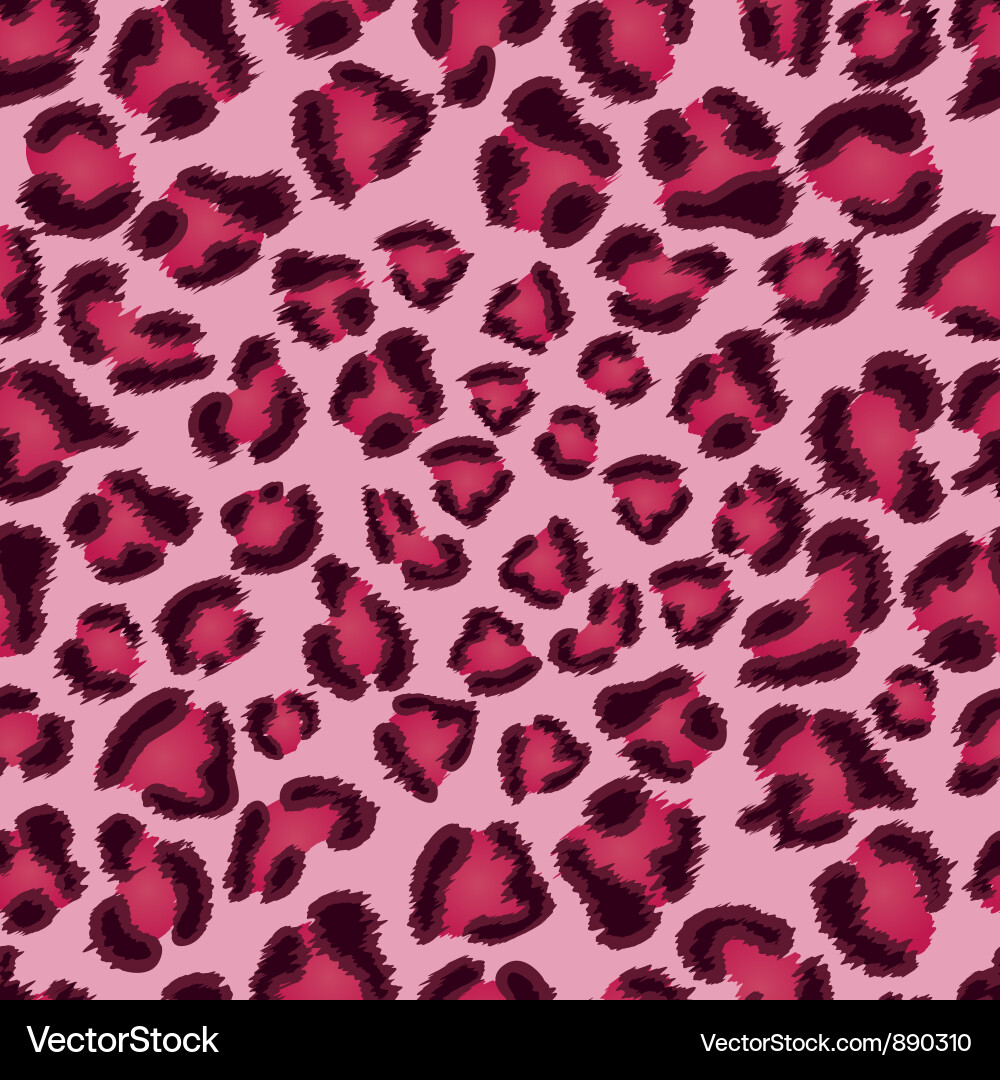 Pink Leopard Texture Seamless Pattern Vector Image