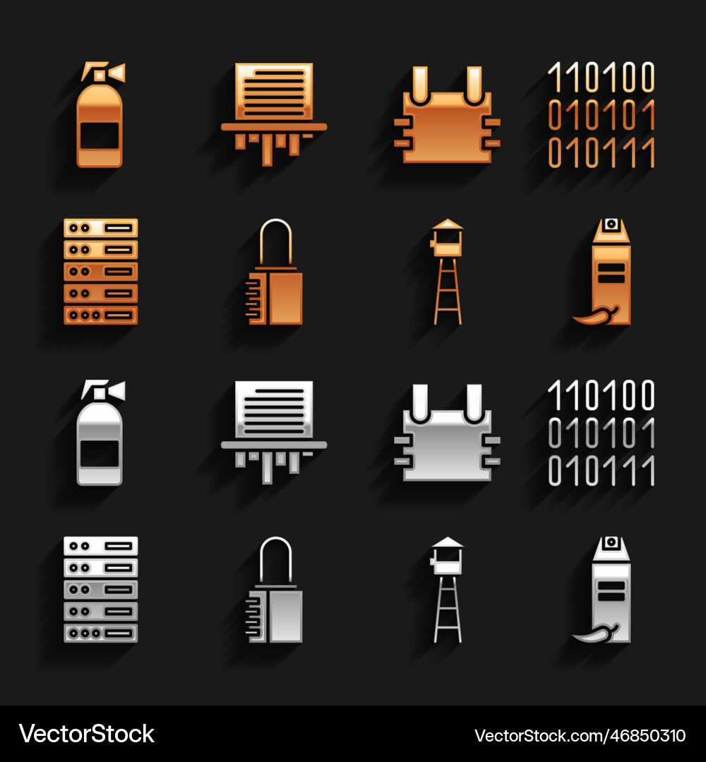 Set safe combination lock binary code pepper Set safe combination lock binary code pepper vector image