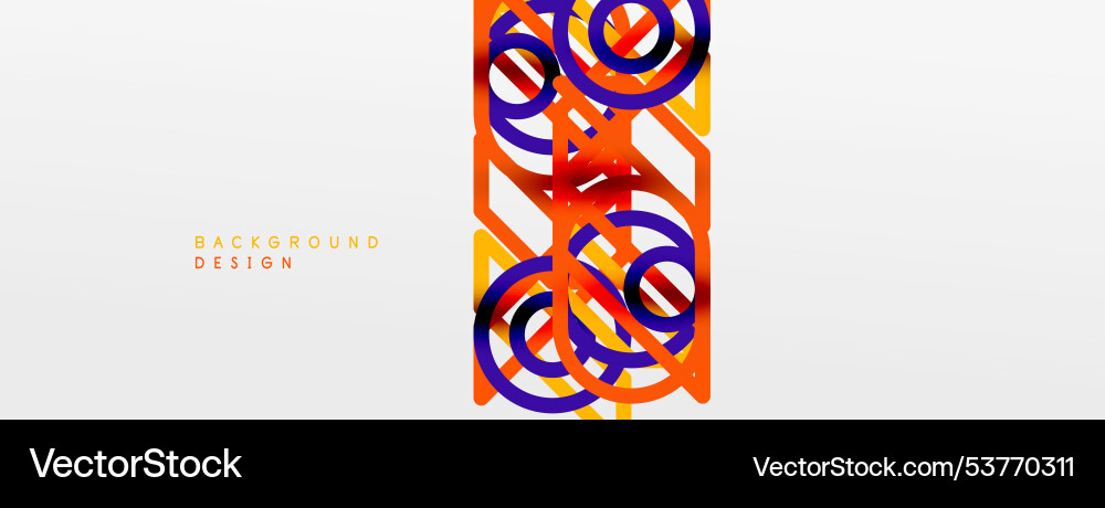 Abstract background - colorful circle lines Abstract background - colorful circle lines vector image