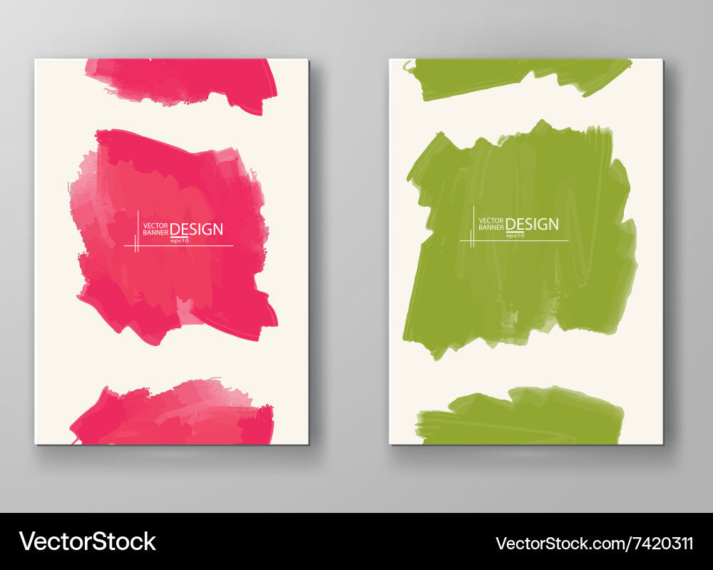 Abstract background with watercolor element vector image