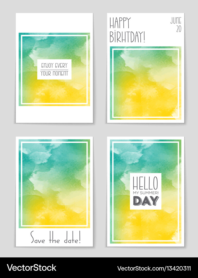 Abstract layout background set for art Vector Image