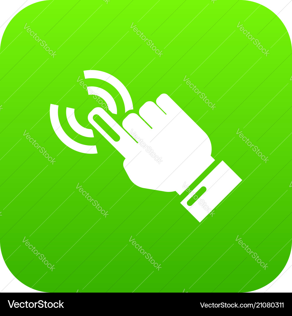 Cursor hand icon simple black style Royalty Free Vector