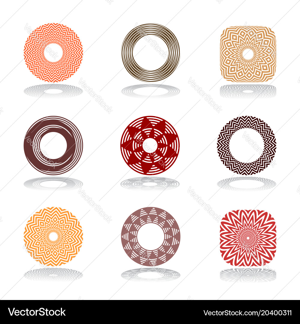 Design elements set vector image