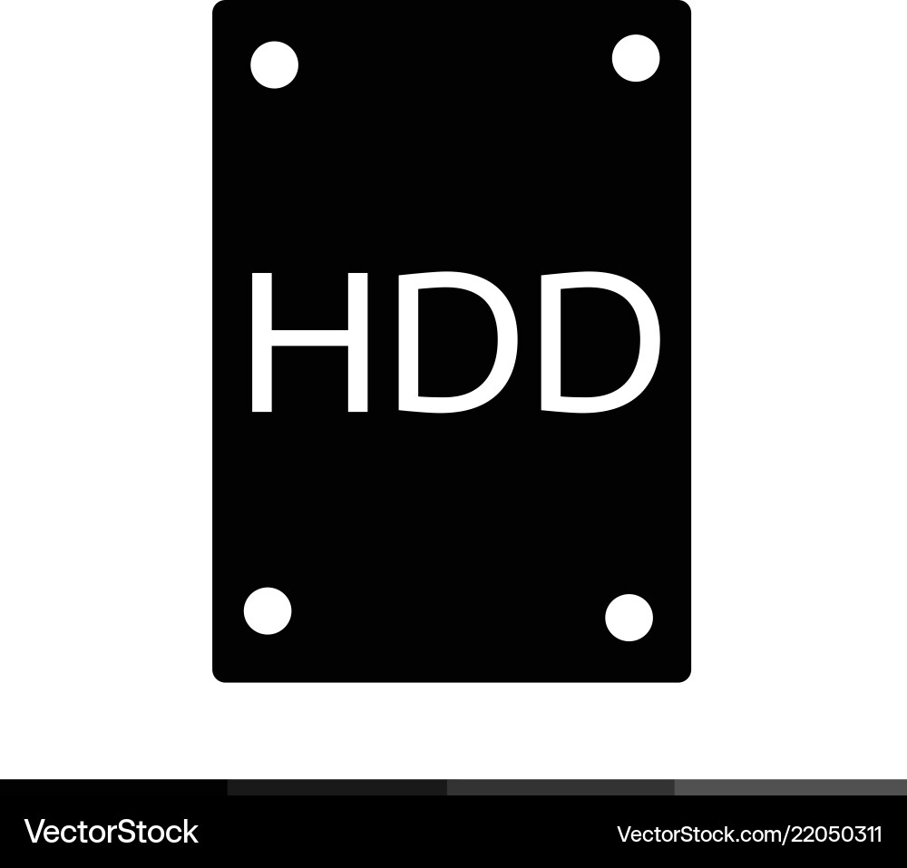 Hard disk icon design Hard disk icon design vector image