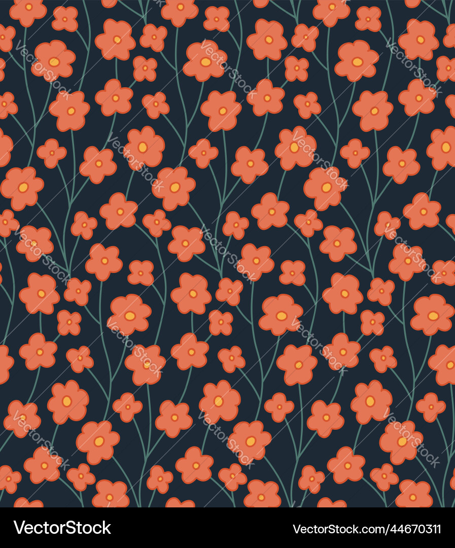 Seamless pattern with sakura branches Seamless pattern with sakura branches vector image