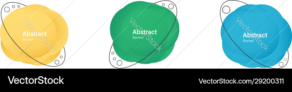 Set circle shapes abstract liquid elements Set circle shapes abstract liquid elements vector image