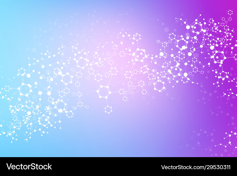 Structure molecule and communication dna atom Structure molecule and communication dna atom vector image