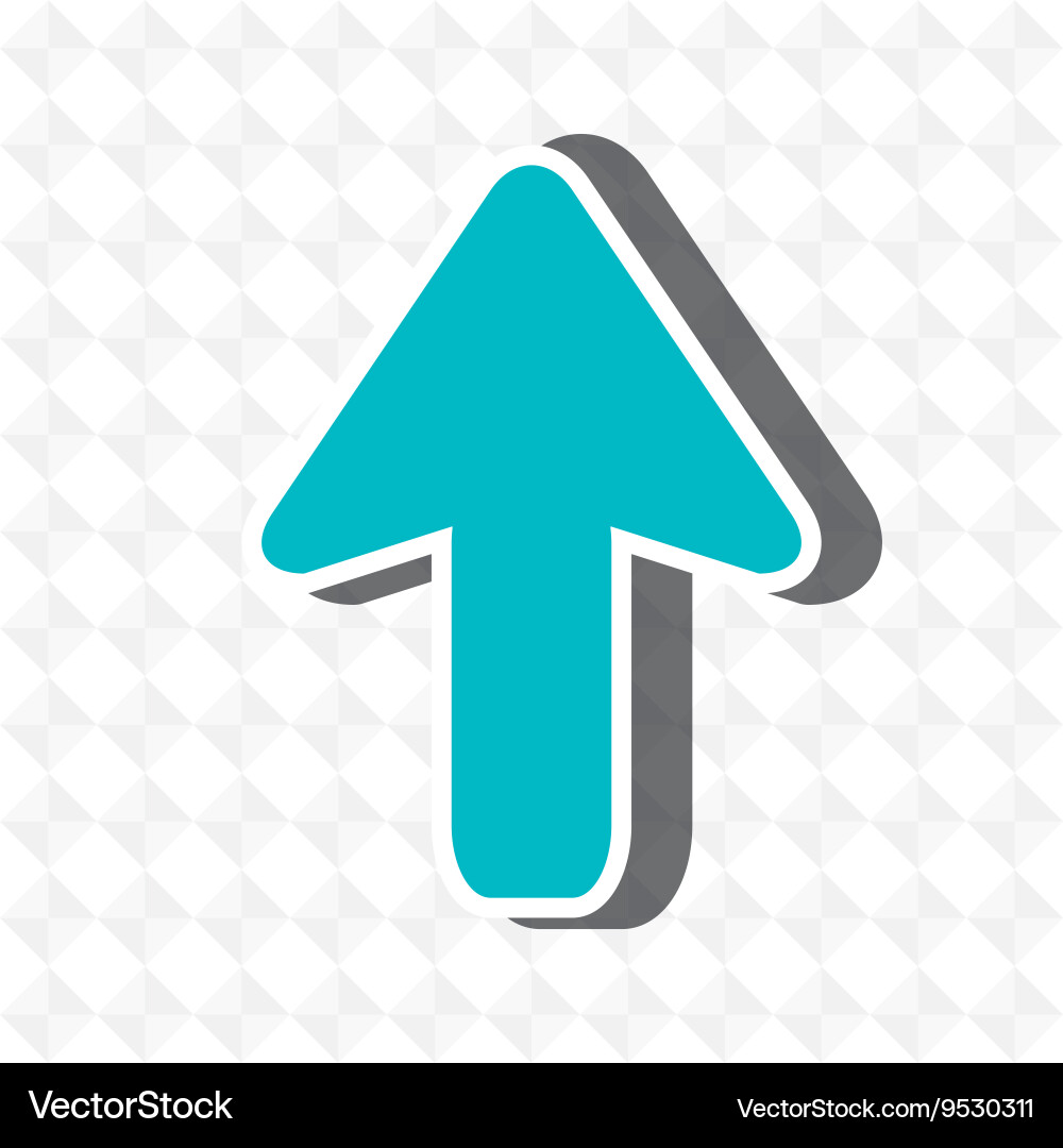 Upload arrow design vector image