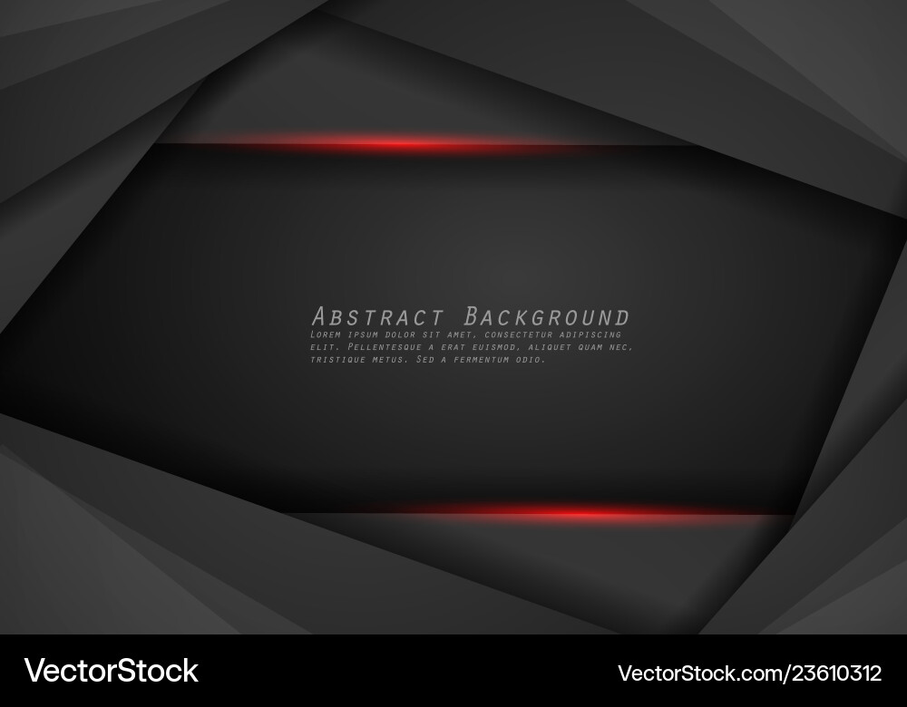 Abstract metallic red black frame layout design Abstract metallic red black frame layout design vector image