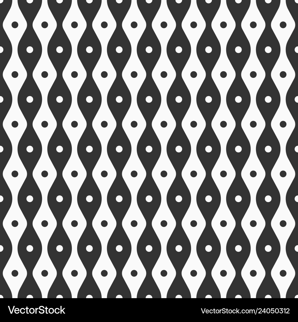 Abstract seamless pattern of smooth lines and dots Abstract seamless pattern of smooth lines and dots vector image