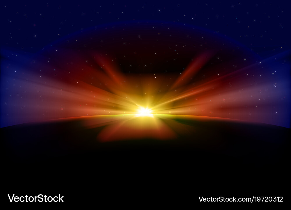 Abstract space background with stars vector image