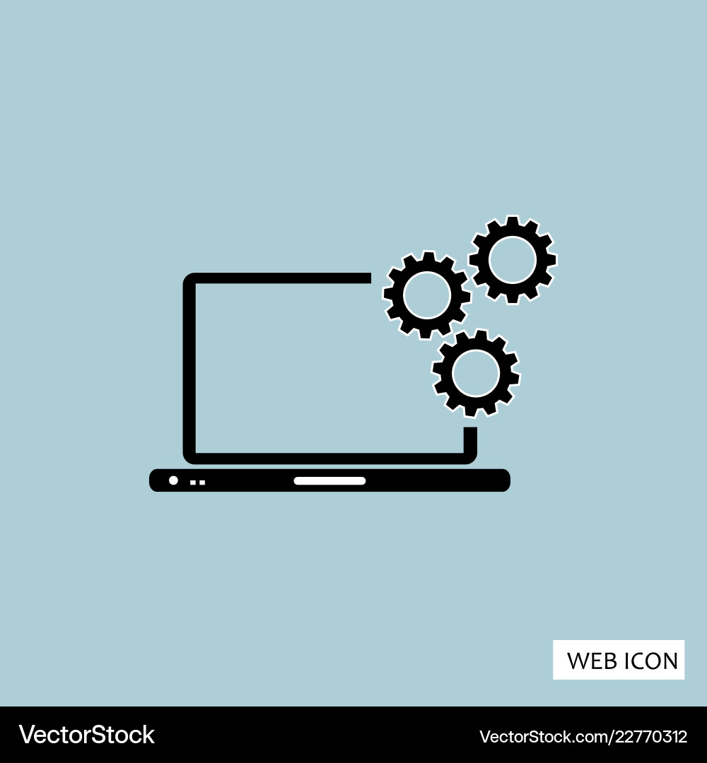 API Connection Icon vector image