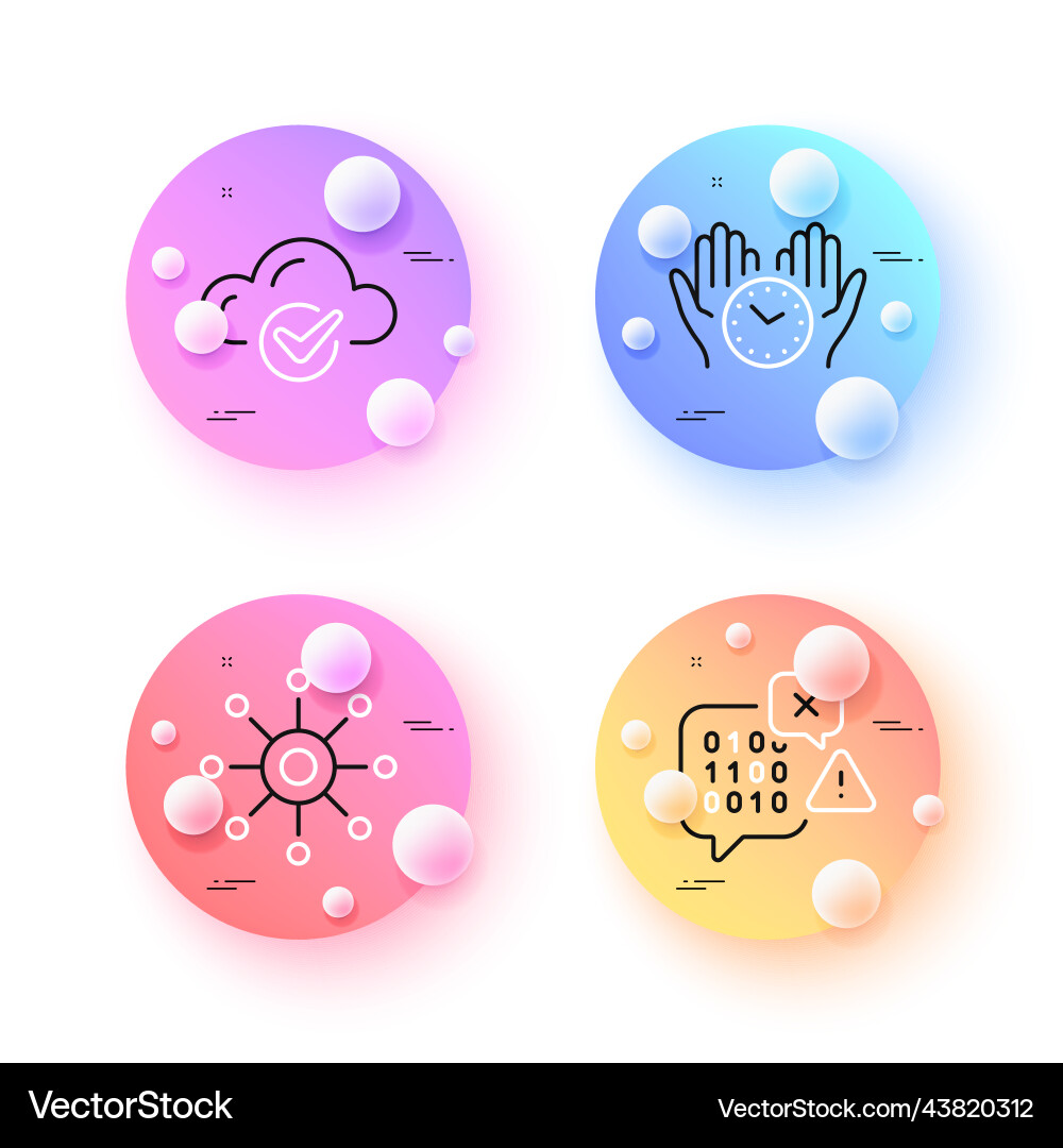 Cloud computing safe time and binary code minimal Cloud computing safe time and binary code minimal vector image