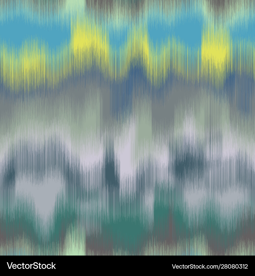 Fuzzy Wavy Ikat Pattern vector image