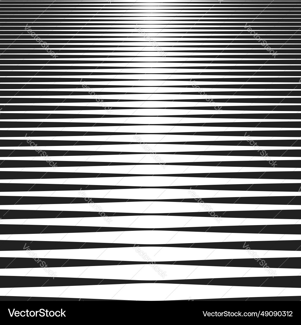 Halftone horizontal lines with different width vector image