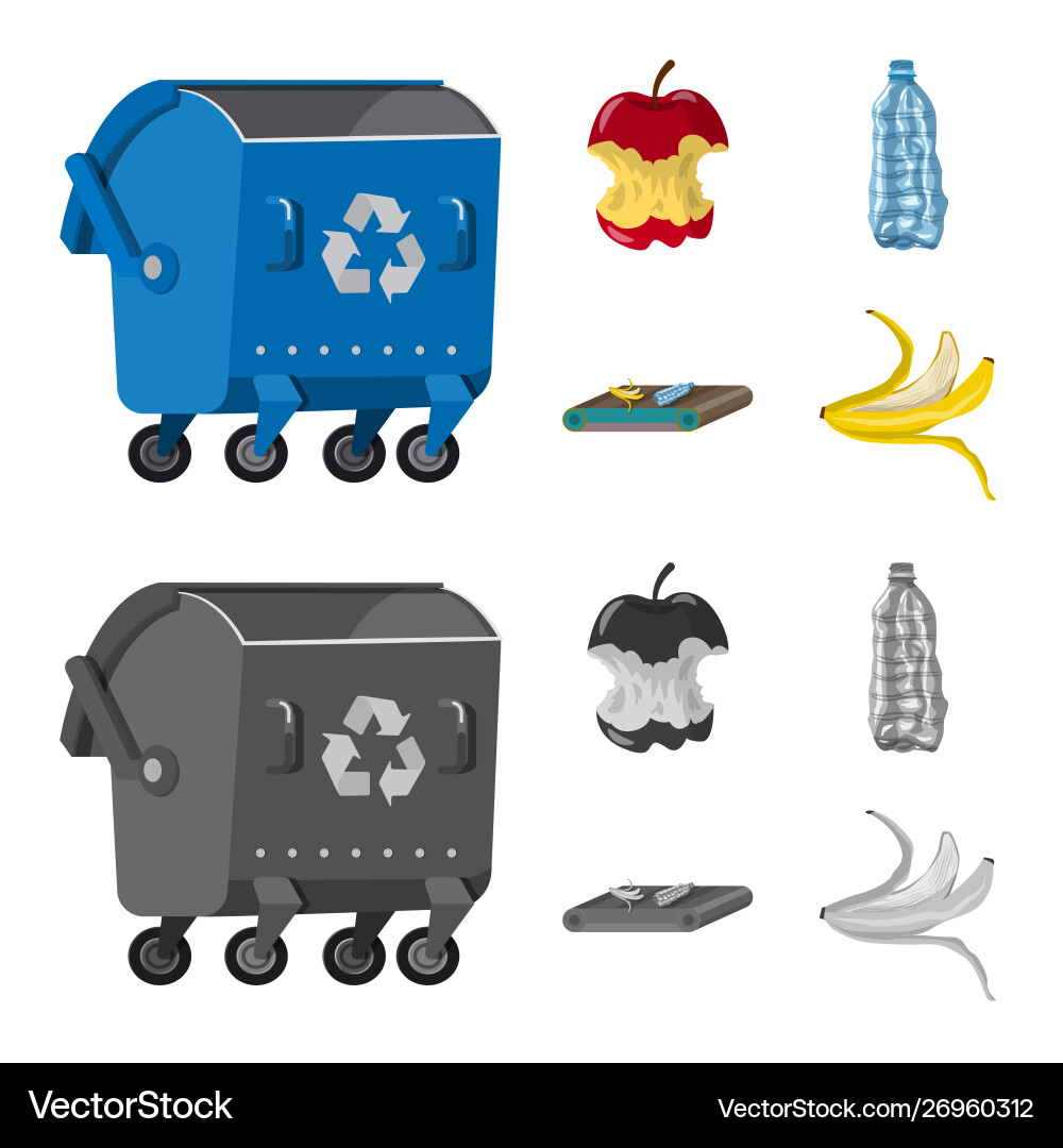 Isolated object refuse and junk symbol Isolated object refuse and junk symbol vector image