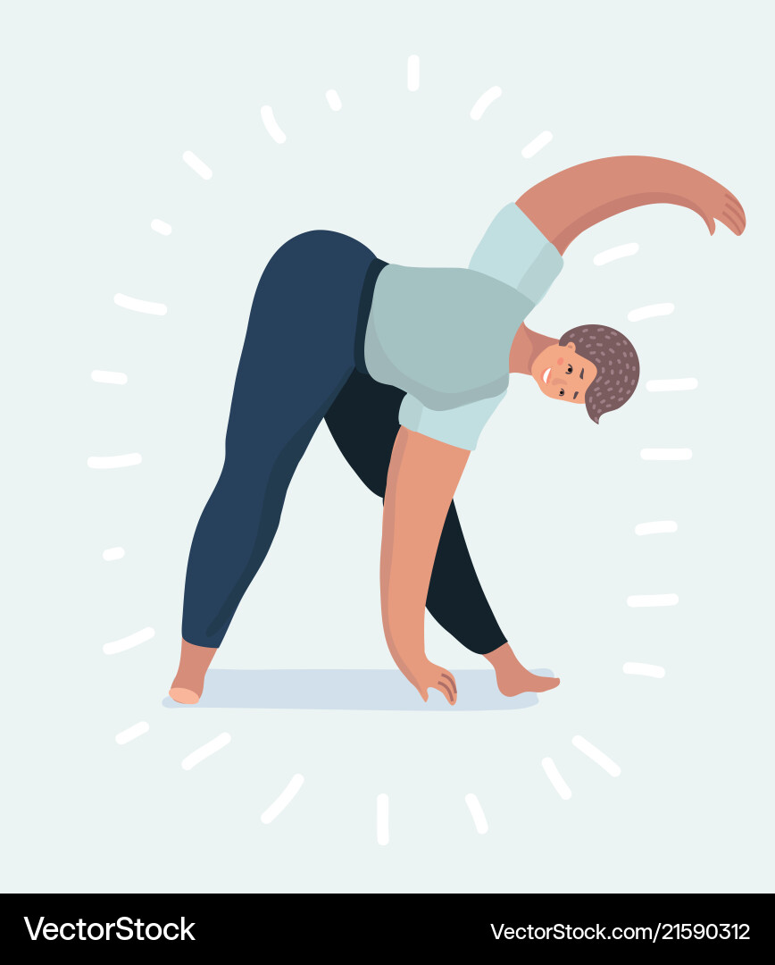 Junge Frau oder Mädchen üben Yoga Posen Junge Frau oder Mädchen üben Yoga Posen vektorbild